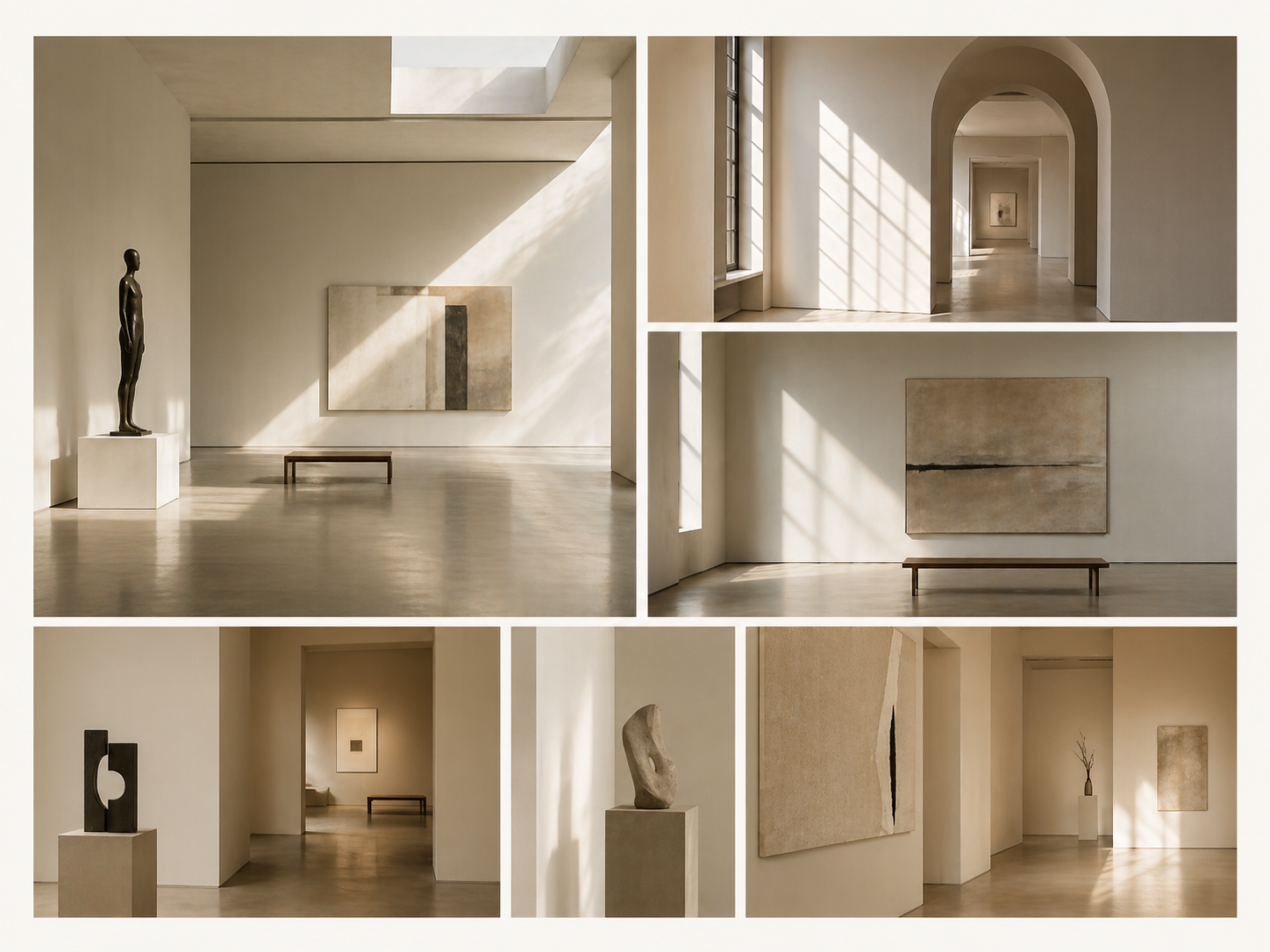 Eastern Silver Group — gallery interior with sculpture and abstract art